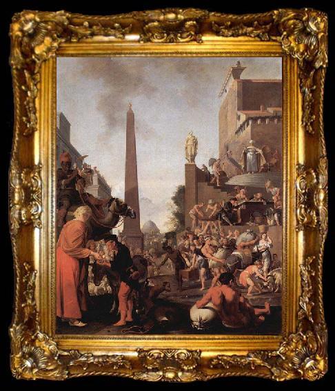 framed  BREENBERGH, Bartholomeus Joseph verkauft Korn, ta009-2